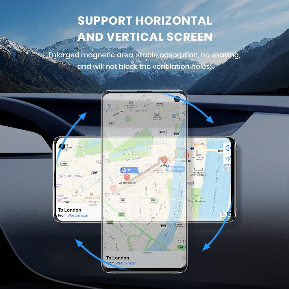 TOPK Magnetic Car Phone Holder for Dashboard and Wall Use