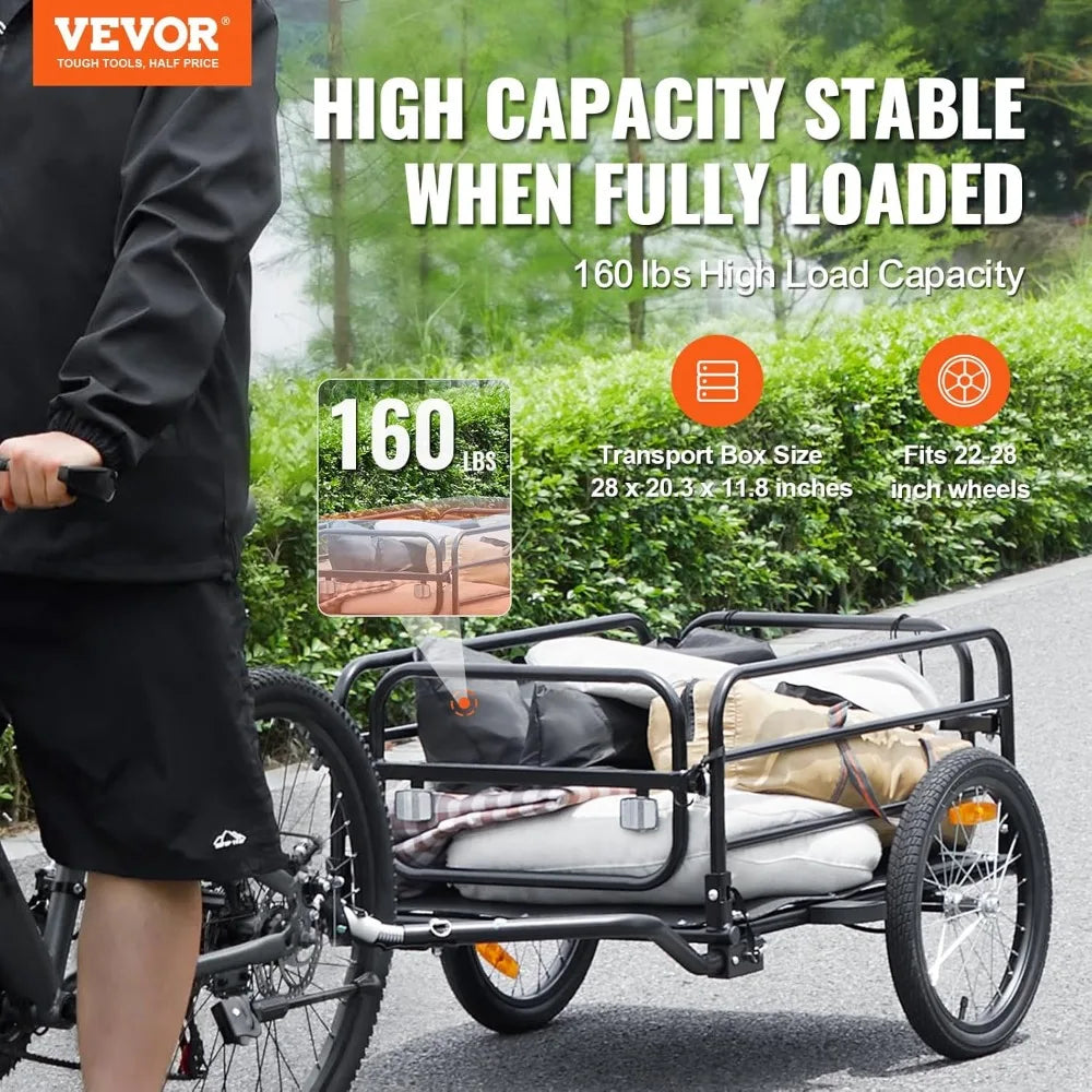 VEVOR Bike Cargo Trailer Heavy Duty Universal Hitch