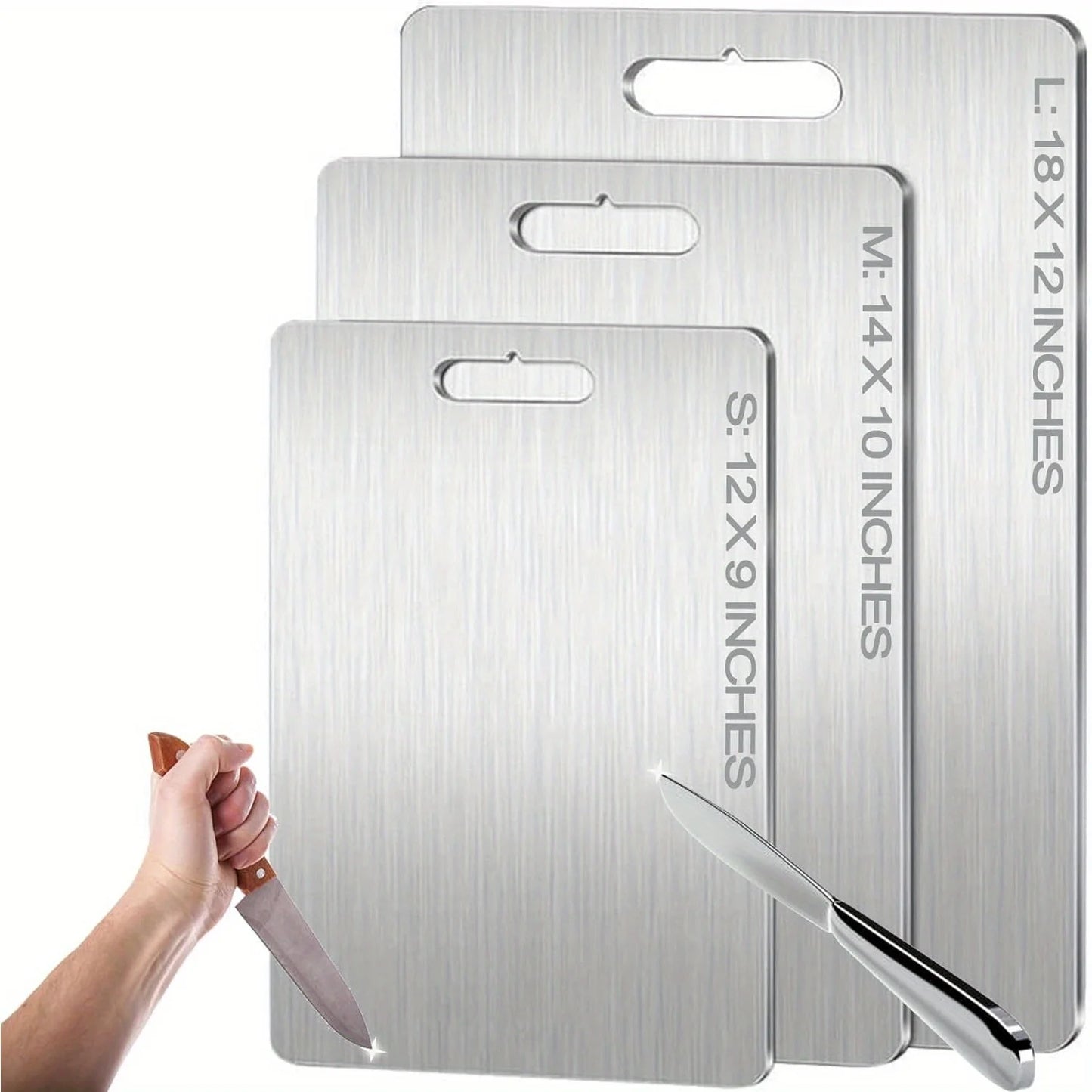 Hygienic Double-Sided Titanium Cutting Board for Kitchen Use