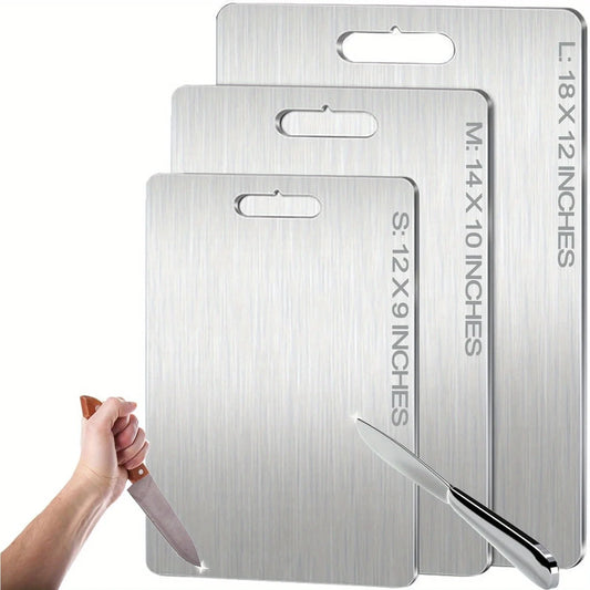 Hygienic Double-Sided Titanium Cutting Board for Kitchen Use