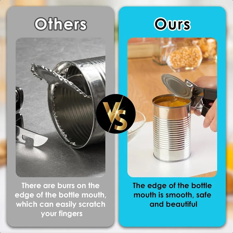 Heavy Duty Manual Can Opener with Magnet for Effortless Use