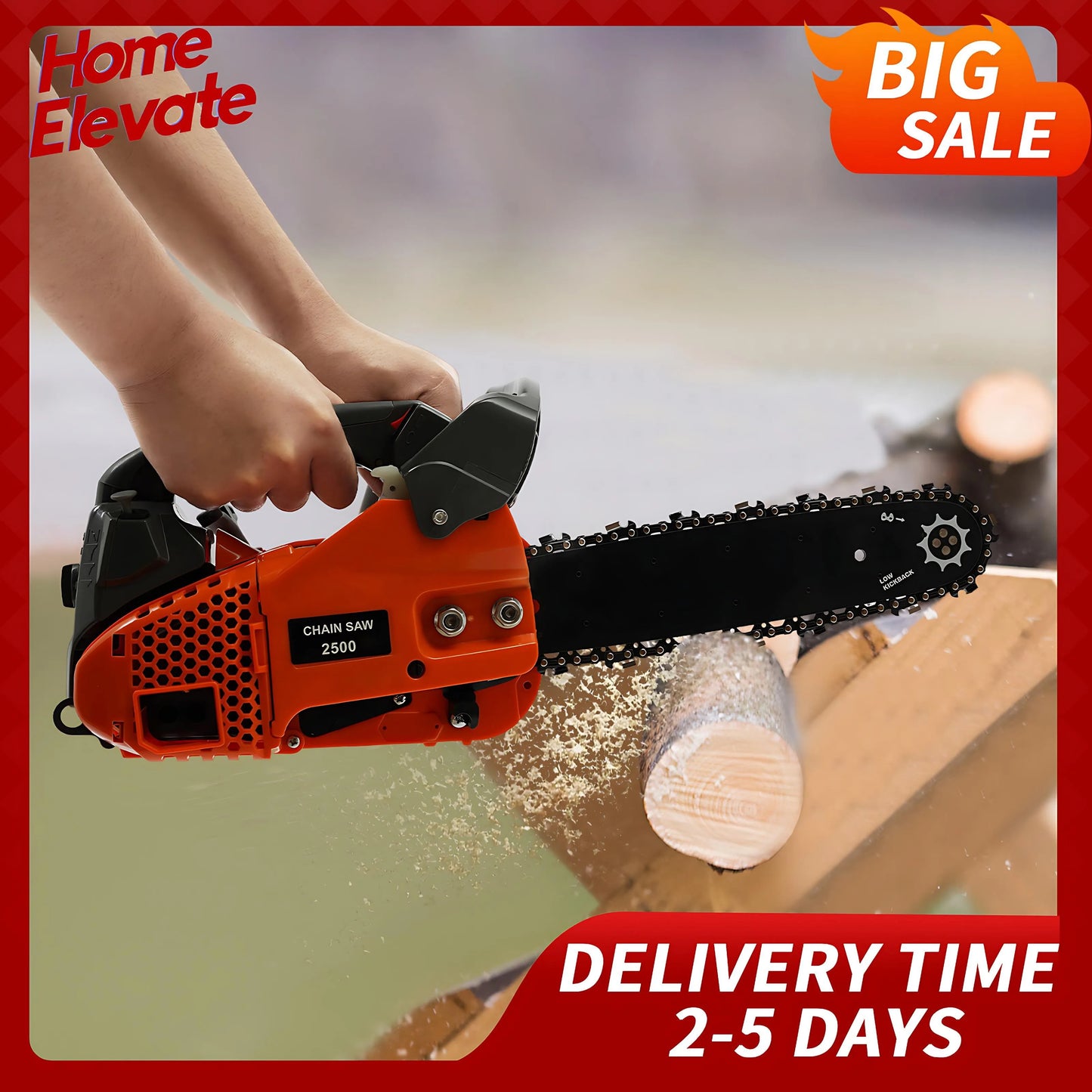 Bymaocar 900W Gasoline Chainsaw Aluminum Alloy Professional Logging Tool
