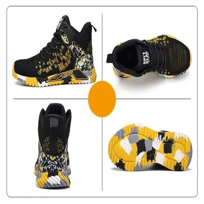 All Seasons Men's Safety Shoes Breathable Steel Toe Cap Impact Proof Puncture Mid Cut Sneakers