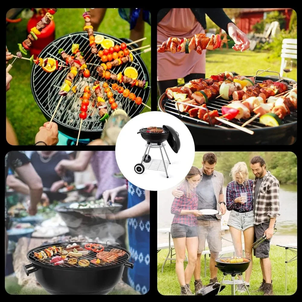 Portable Heavy-Duty Charcoal Grill for Perfect Outdoor Barbecues