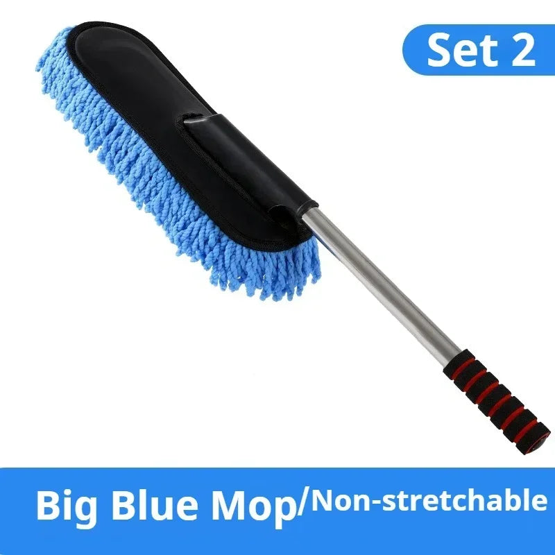 Car Cleaning Tools Microfiber Dust Mop and Washing Brush