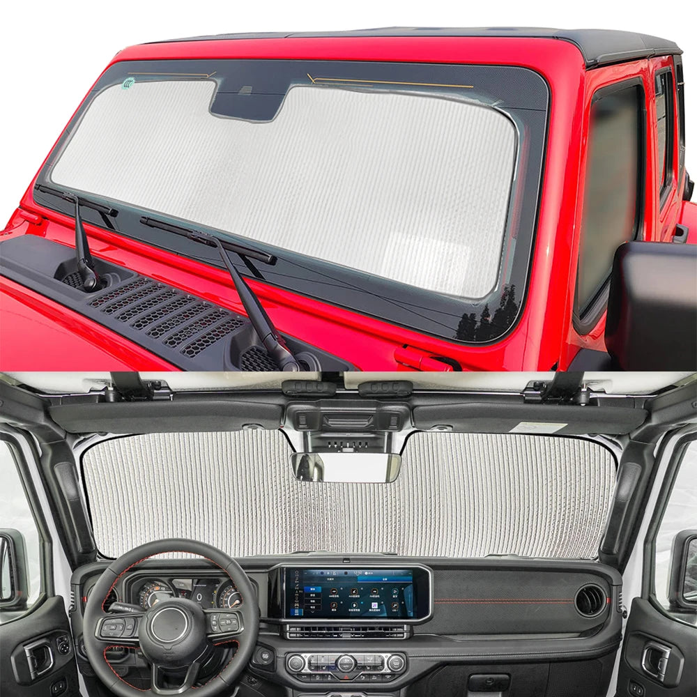Car Sunshade Visor Insulation Pad for Jeep Wrangler Gladiator