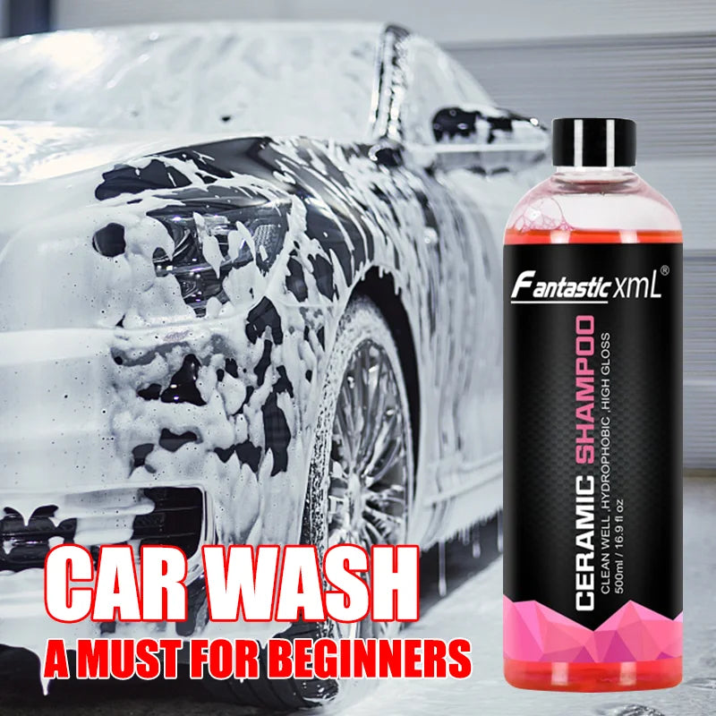 Concentrated Car Wash Shampoo with High Gloss Ceramic Wax