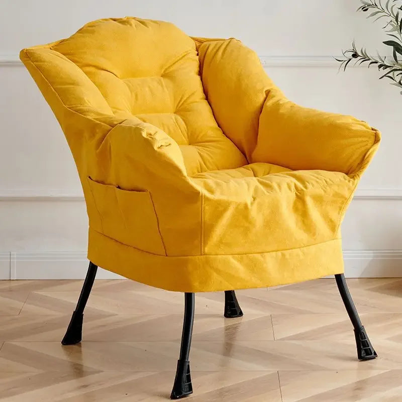 Modern Lazy Chair with Side Pocket for Ultimate Comfort