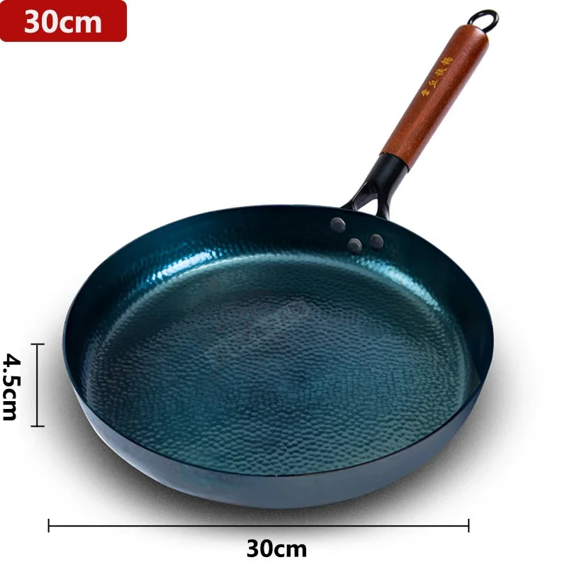 Cast Iron Frying Pan Uncoated Skillet Gas Induction Stove