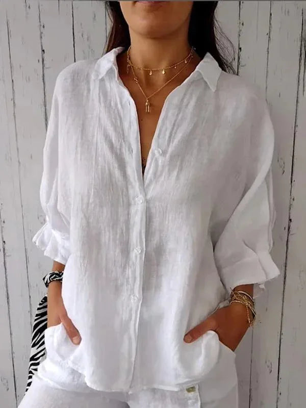 CN Guangdong Cotton Linen Womens T Shirt Loose Fit Top