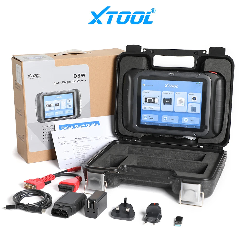 XTOOL D8W BT Diagnostic Tool ECU Coding CANFD DOIP VAG Guided Automotive Scanner Topology Mapping Active Test Automotive Tools