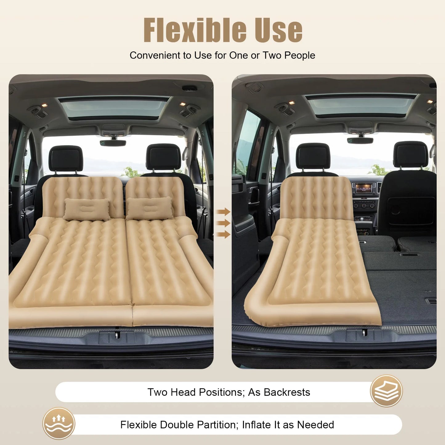 Inflatable SUV Air Mattress for Camping and Travel Adventures