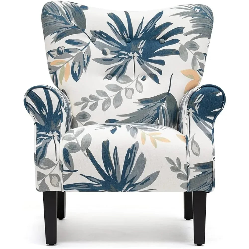 Cover Modern Upholstered Living Room Chair With Wooden Legs