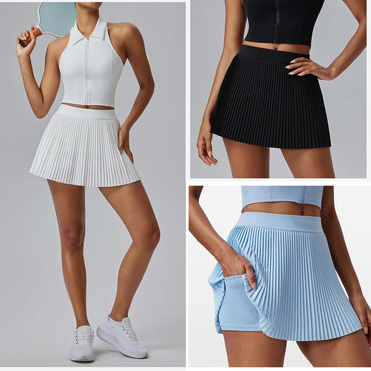 Floral Quick-Drying Sports Skirt for Women Fitness Activities