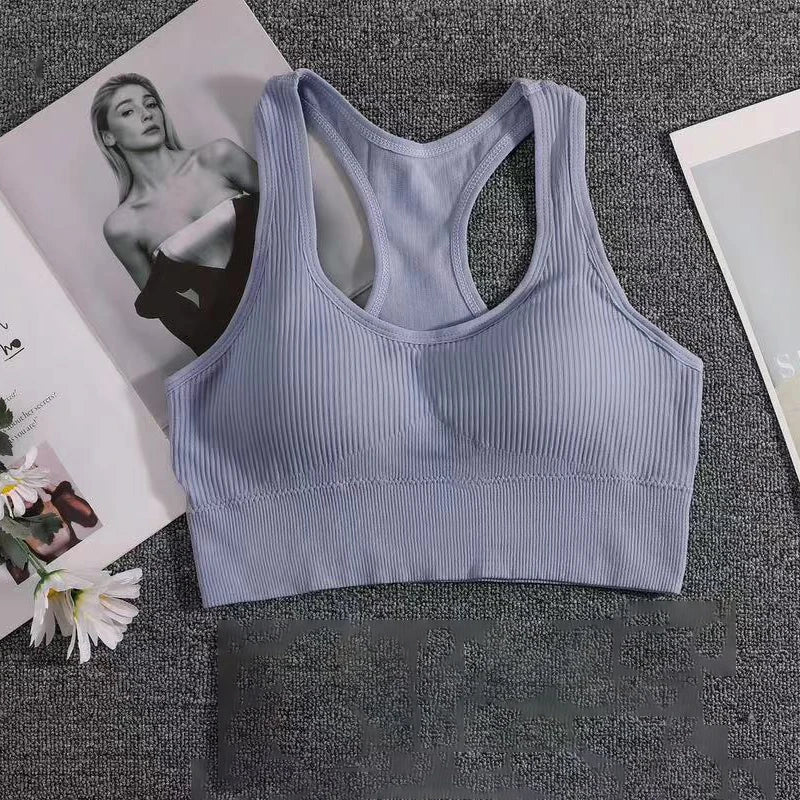 FujianChoice Women Push Up Sports Bra Breathable Support