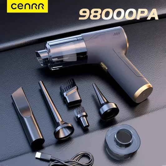 Cordless Mini Car Vacuum Cleaner 4 in 1 Powerful Tool
