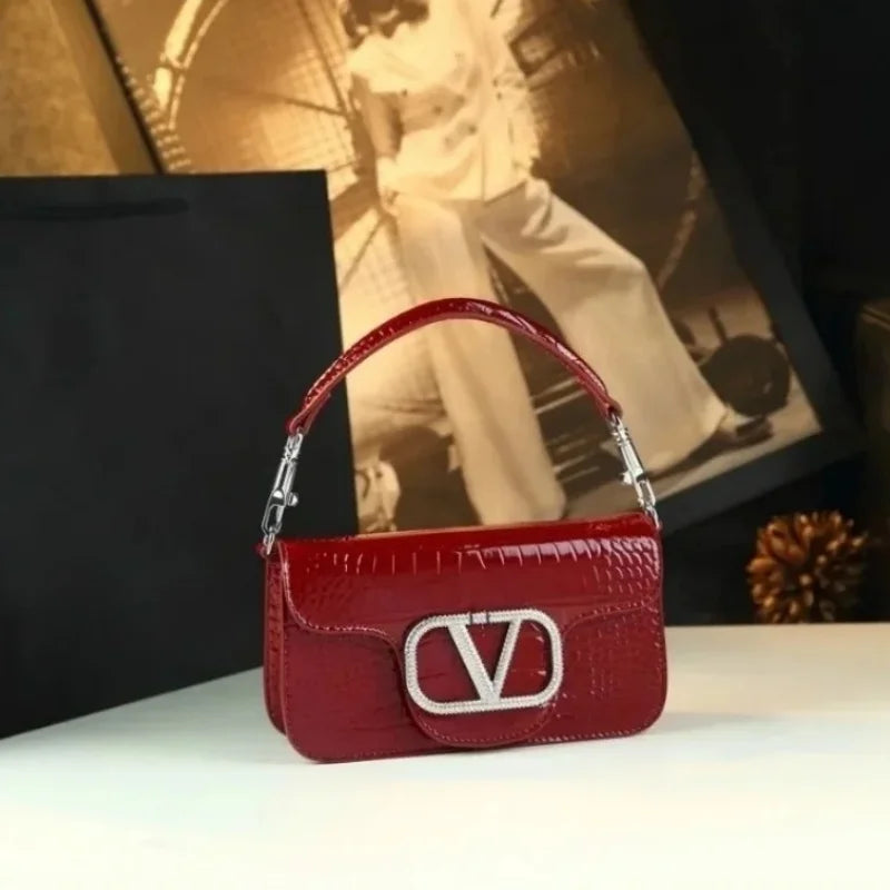 Choice Leather PU Crossbody Bag Handheld Chain Design