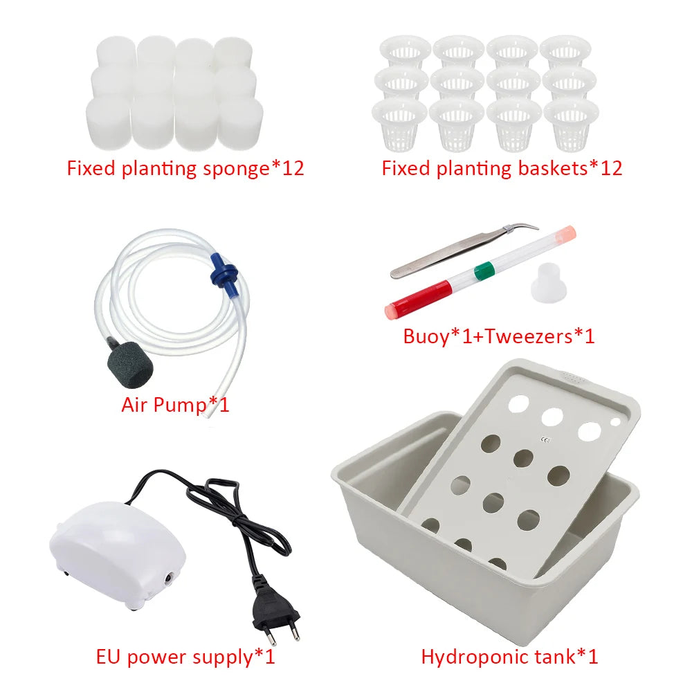 Hydroponic Grow Kit for Easy Vegetable Gardening and Cultivation