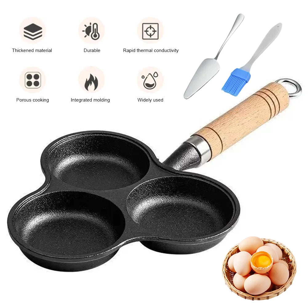 Cast Iron Non Stick Egg Frying Pan for Delicious Breakfasts