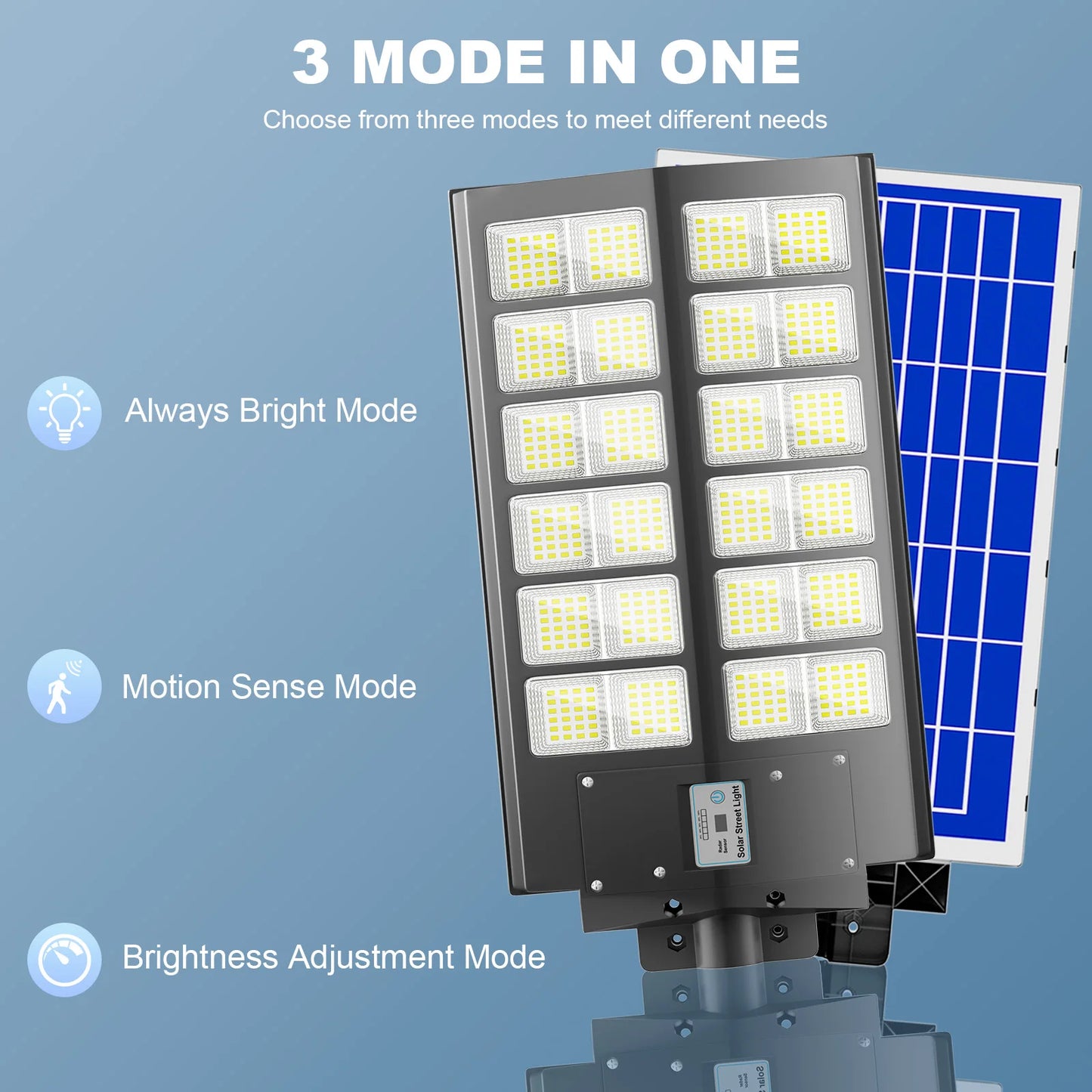 Solar Street Lights Outdoor With Motion Sensor And Remote Control