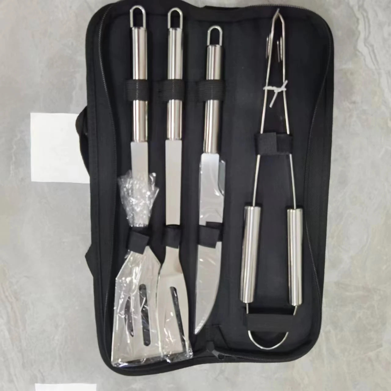 Stainless Steel BBQ Tool Set for Outdoor Grilling Enthusiasts