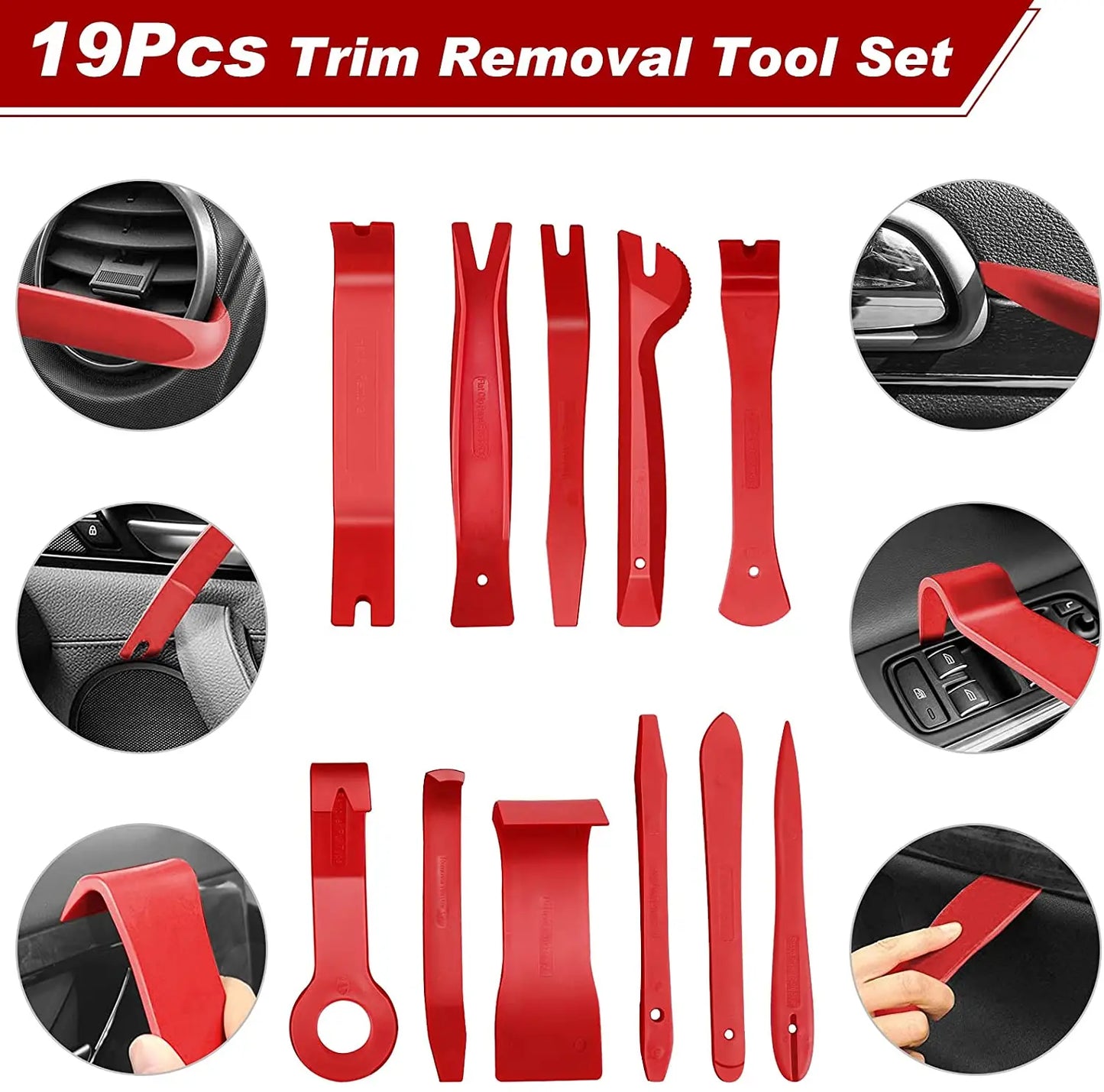 JOIGVFNH 38Pcs Car Trim Removal Tool Set For Door Panel
