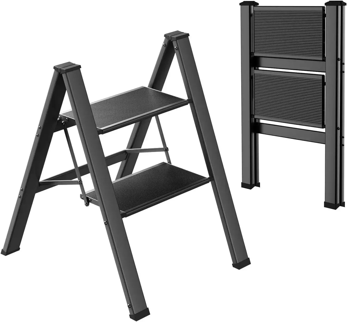 Femor Aluminum Folding Step Ladder With Anti Slip Pedal