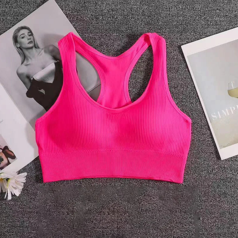 FujianChoice Women Push Up Sports Bra Breathable Support