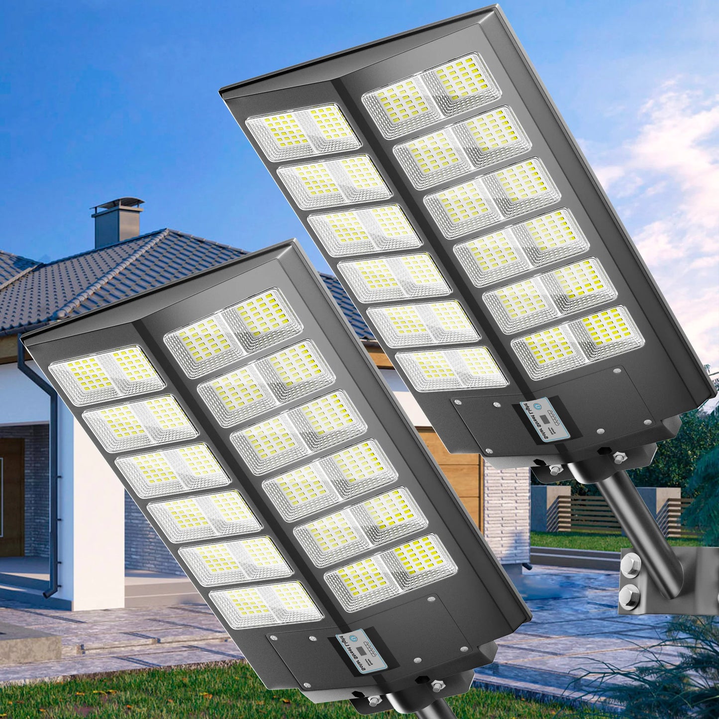 Solar Street Lights Outdoor With Motion Sensor And Remote Control
