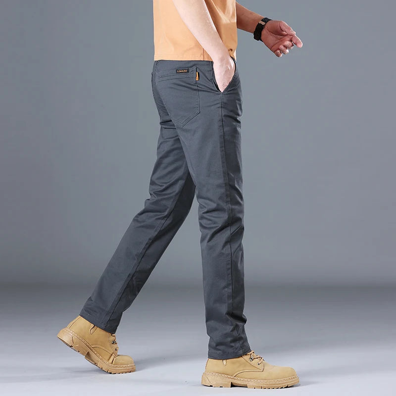 Men's Classic Solid Color Casual Pants for Every Occasion