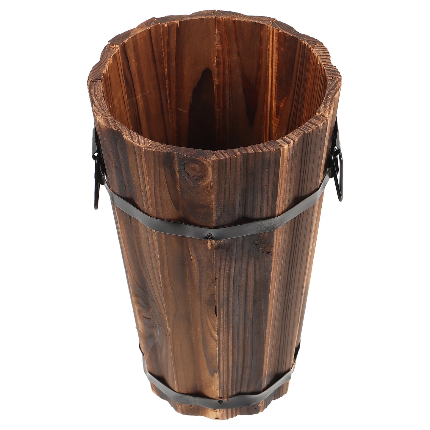 Choice Round Wooden Flower Pot for Succulents and Home Decor