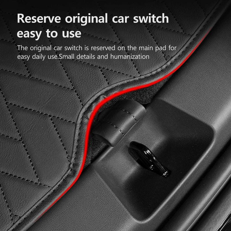 Leather Trunk Mat Waterproof Cargo Liner For Tesla Model Y