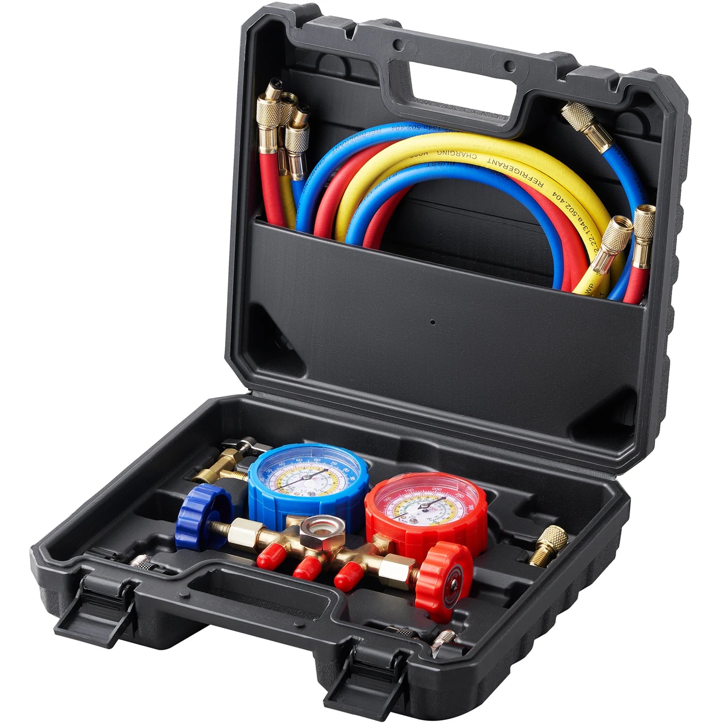 Three Way AC Manifold Gauge Set for Refrigerant Charging