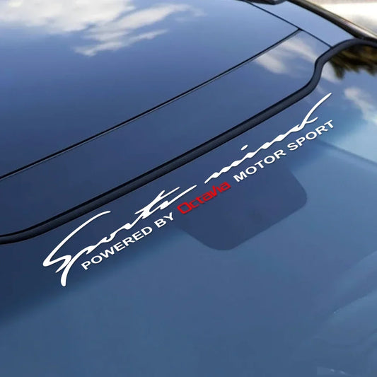 Skoda Octavia Car Stickers Front Rear Windshield Trim Vinyl Decals Reflective PVC Car Accessories
