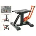 Dirt Bike Lift Stand Adjustable Heavy Duty Motorcycle Jack 440 Lbs 10 to 18 Inches