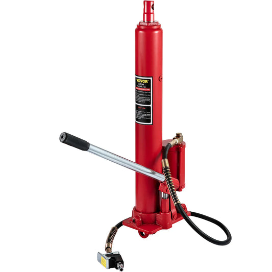Hydraulic Long Ram Jack 8 Ton With Clevis Base Pump