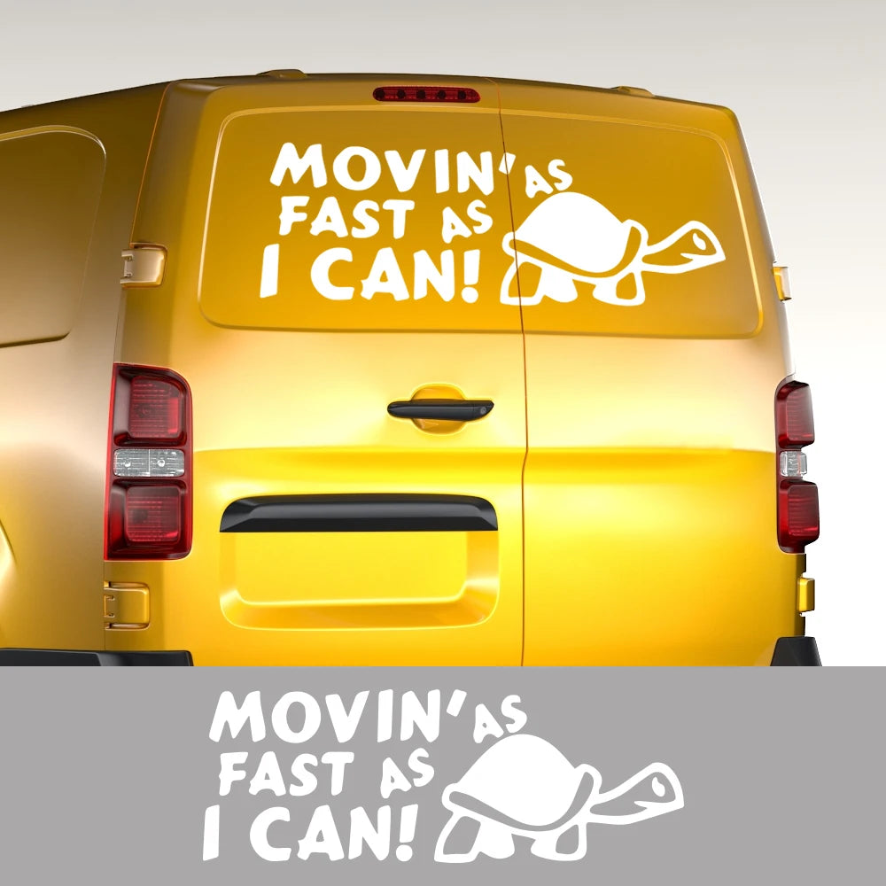 Car Stickers for Motorhome Horsebox Caravan Camper Van Body Back Door Turtle Decor Decals Auto Tuning Accessories Vinyl Cover