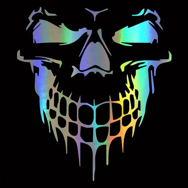 Car Sticker Skull Decal Horrific Skeleton Vinyl Removable Waterproof Auto Styling Accessories
