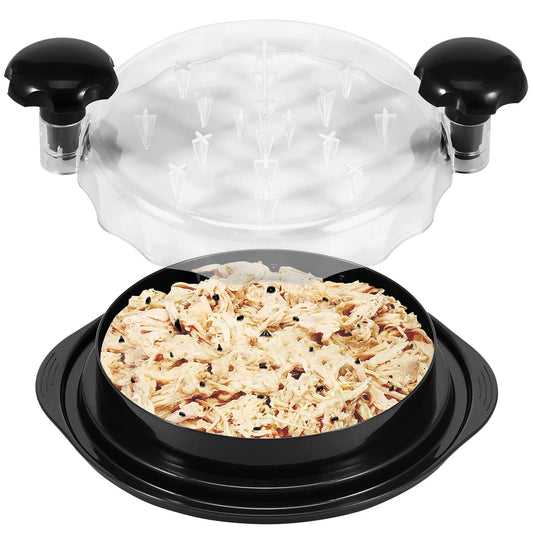Efficient Chicken Shredder with Clear Lid and Ergonomic Handle