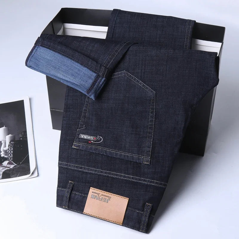 KUBROC New Ice Silk Denim Jeans for Men