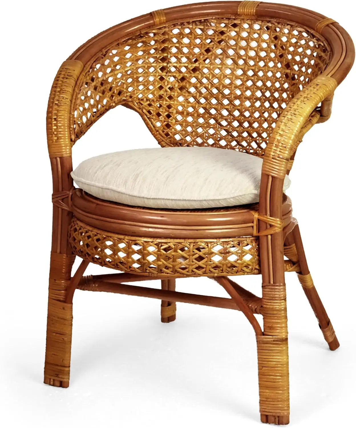 Angduo Pelangi Handmade Rattan Dining Chairs Set Of 2
