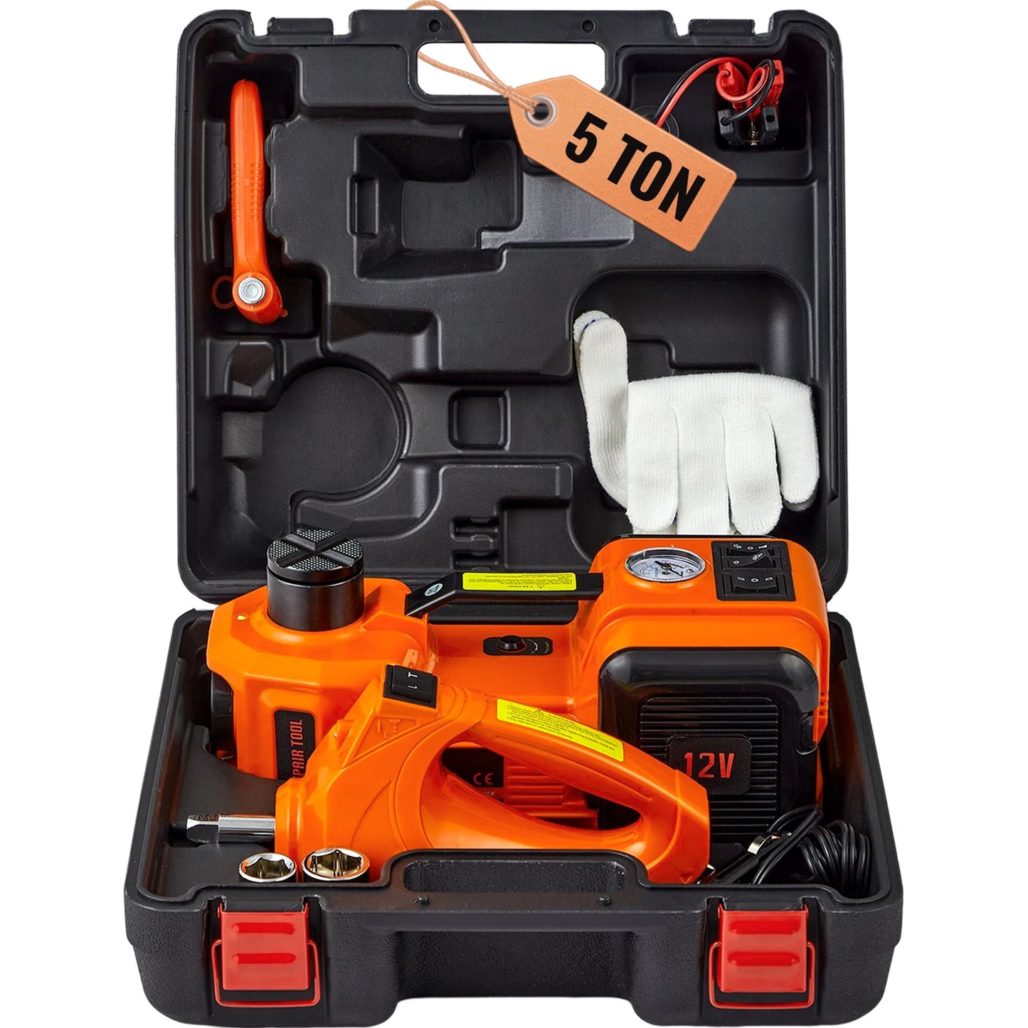 Electric Car Jack for Quick Tire Changes and Repairs with 5 Ton Capacity