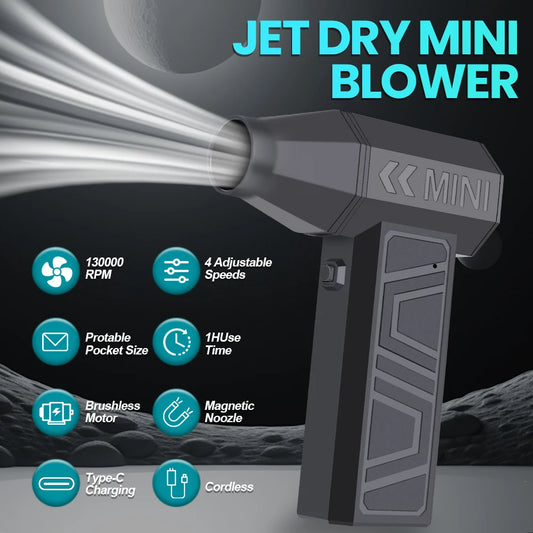 Turbo Jet Fan Electric Air Duster for Fast Cleaning