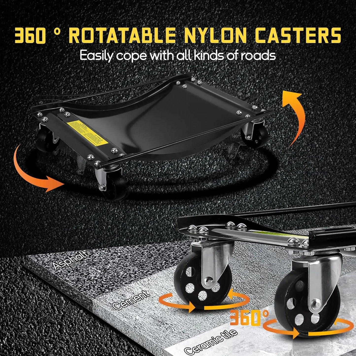 Studyset 10000 Lb Car Dolly Set Heavy Duty Wheel Pack