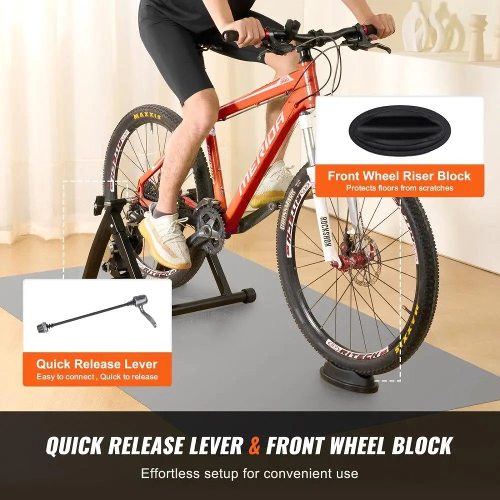 Portable Magnetic Bike Trainer for Effortless Indoor Cycling Experience