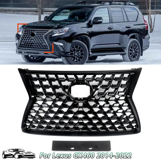 Gloss Black Front Grille for GX460 Car Accessories Upgrade