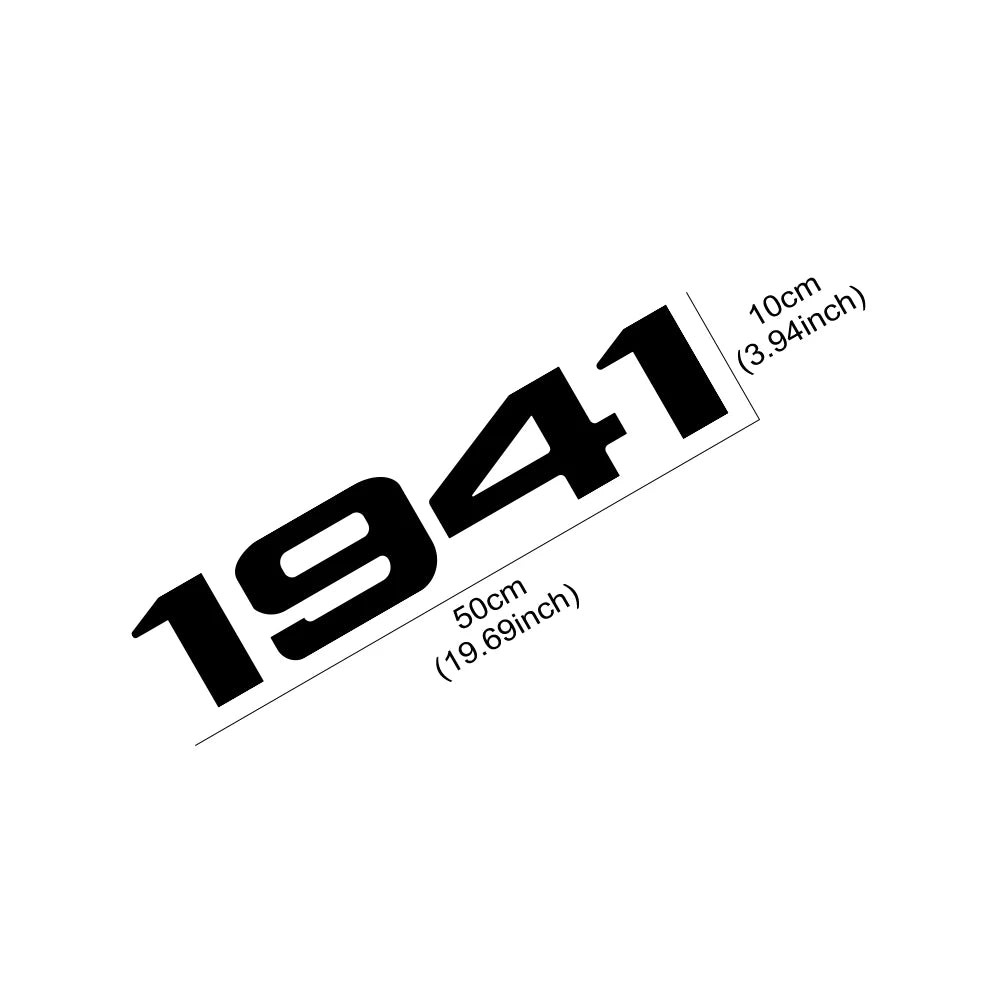 1941 Styling Car Hood Body Sticker For Jeep Wrangler Grand Cherokee Wagoneer Renegade Vinyl Film Decal Auto Tuning Accessories