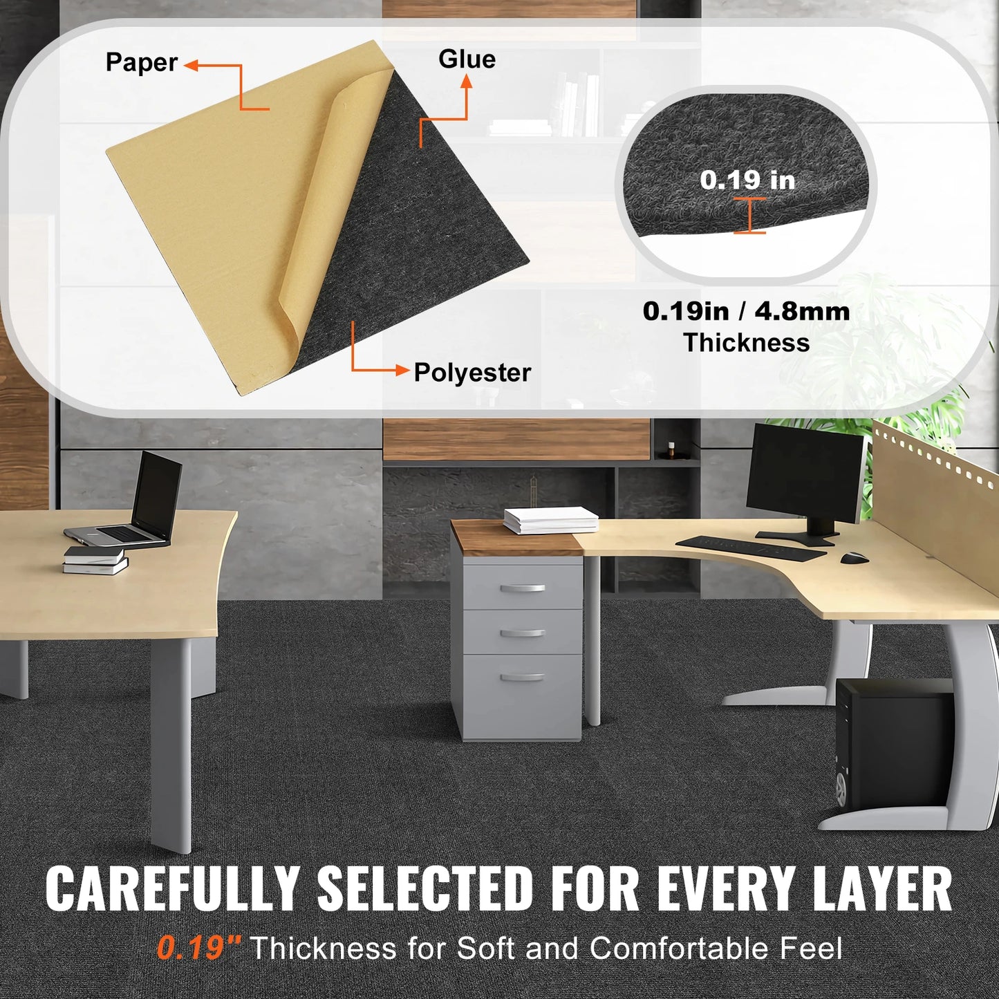 Peel and Stick Soft Carpet Tiles for Easy Floor Makeover