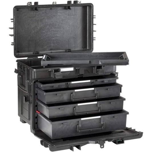 Mobile Tool Chest With Drawers Waterproof Stackable Lockable Impact Resistant