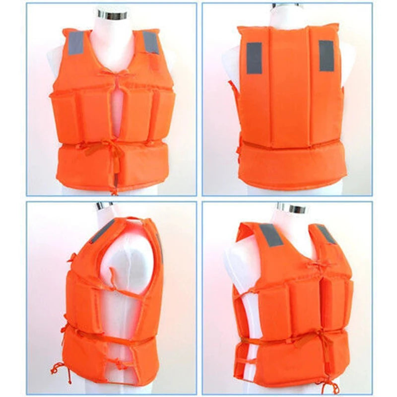GUOMUZI Youth Life Jacket Universal Buoyancy Vest for Water Sports